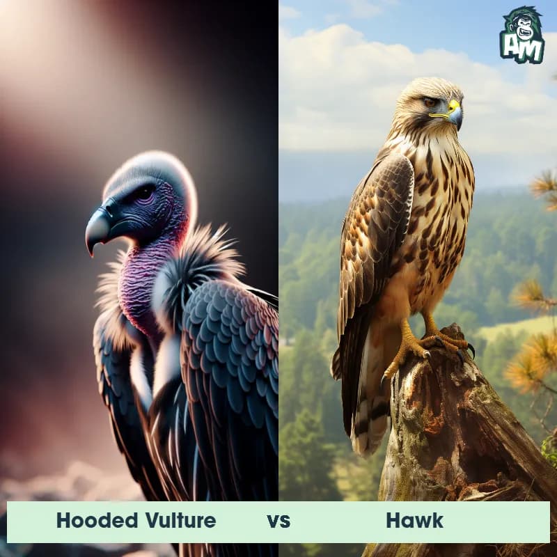 Hooded Vulture vs Hawk - Animal Matchup