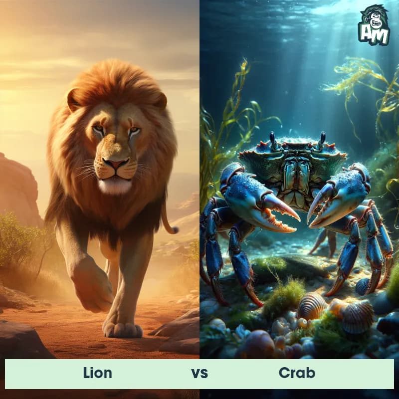 Lion vs Crab - Animal Matchup
